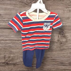 Gumballs 3T Striped “Stay Wild”Toddler Outfit. Good used cndtn.
